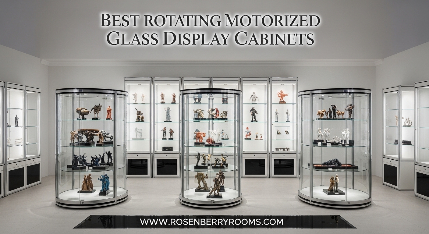 Best Rotating Motorized Glass Display Cabinets