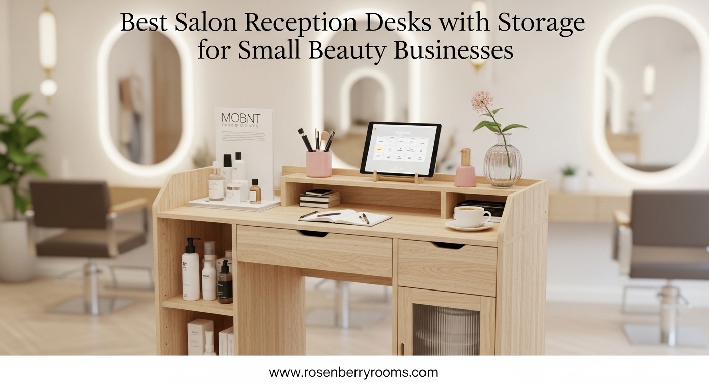 Best Salon Reception Desks with Storage for Small Beauty Businesses