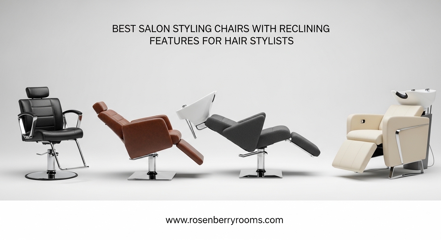 Best Salon Styling Chairs with Reclining Features for Hair Stylists