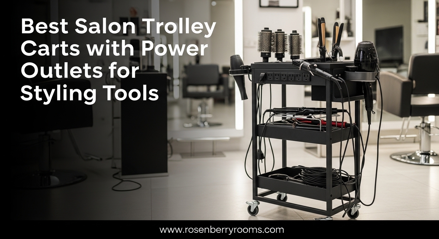 Best Salon Trolley Carts with Power Outlets for Styling Tools