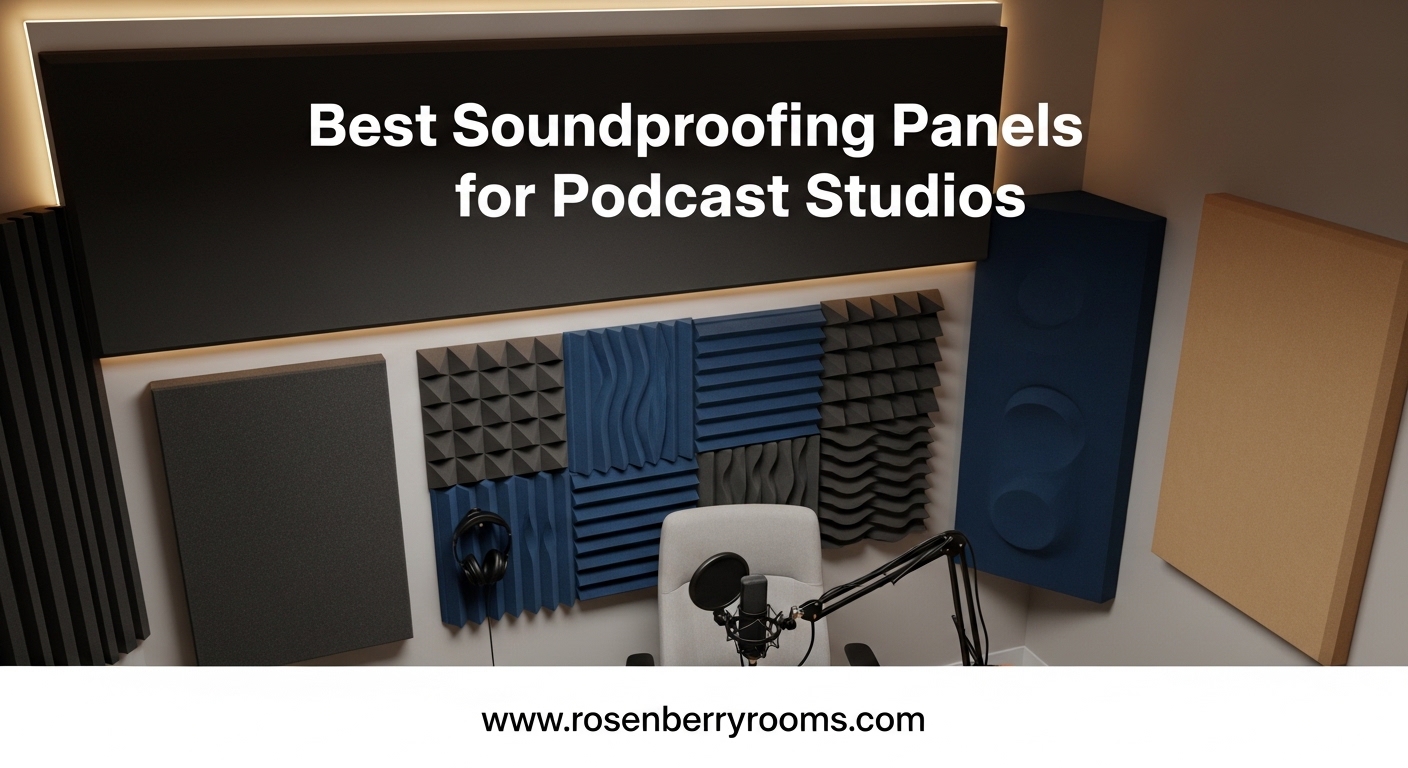 Best Soundproofing Panels for Podcast Studios