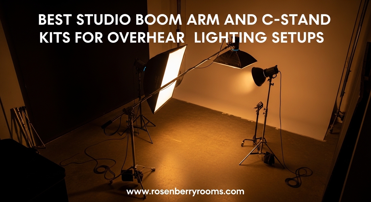 Best Studio Boom Arm and C-Stand Kits for Overhead Lighting Setups