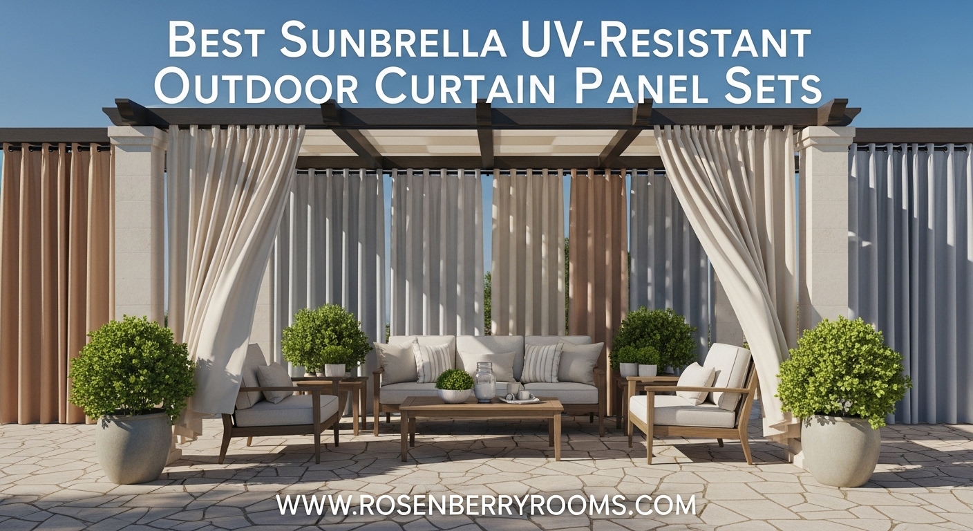 Best Sunbrella UV-Resistant Outdoor Curtain Panel Sets