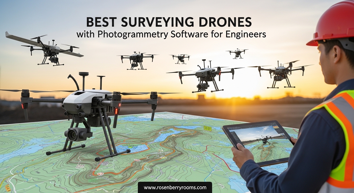 Best Surveying Drones with Photogrammetry Software for Engineers