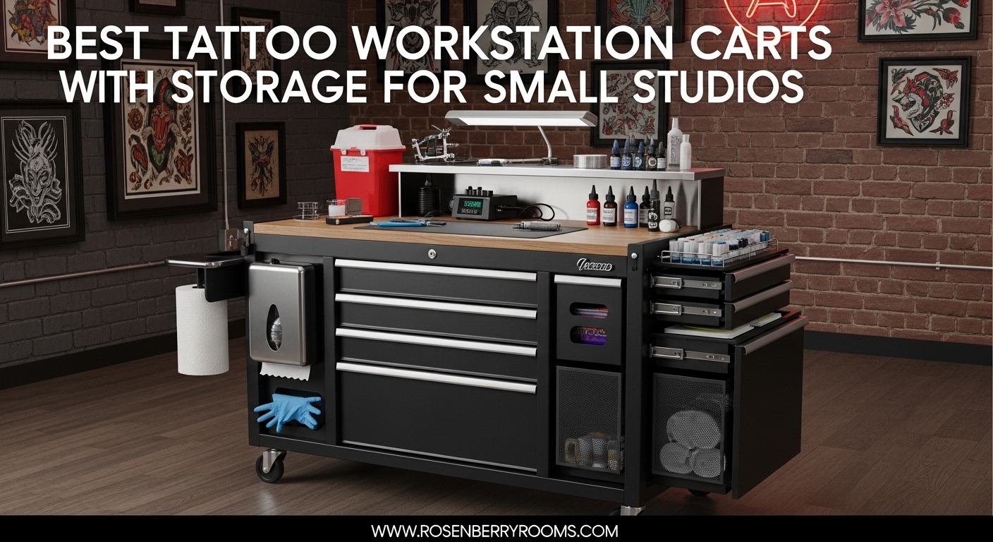 Best Tattoo Workstation Carts with Storage for Small Studios