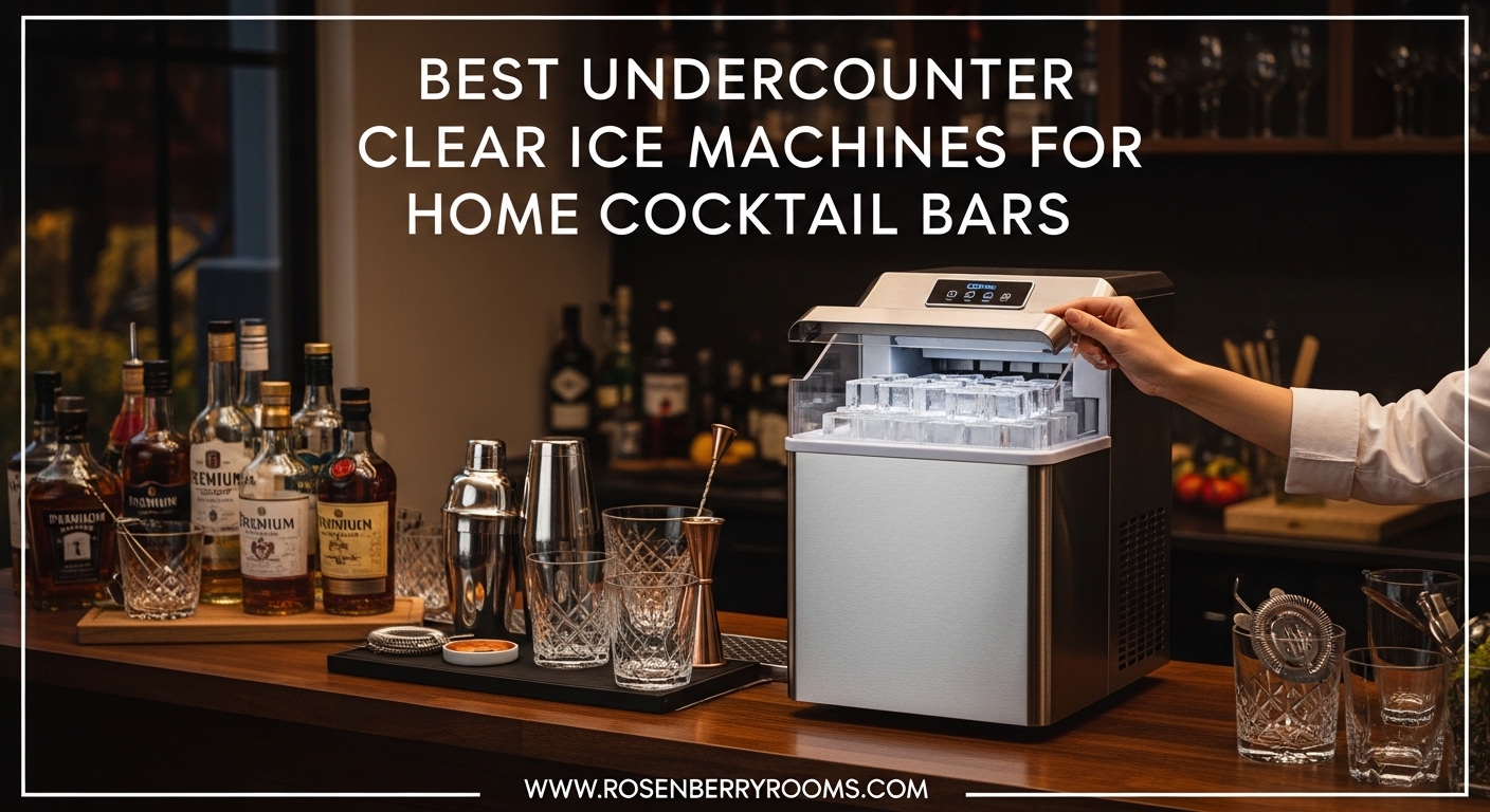 Best Undercounter Clear Ice Machines for Home Cocktail Bars