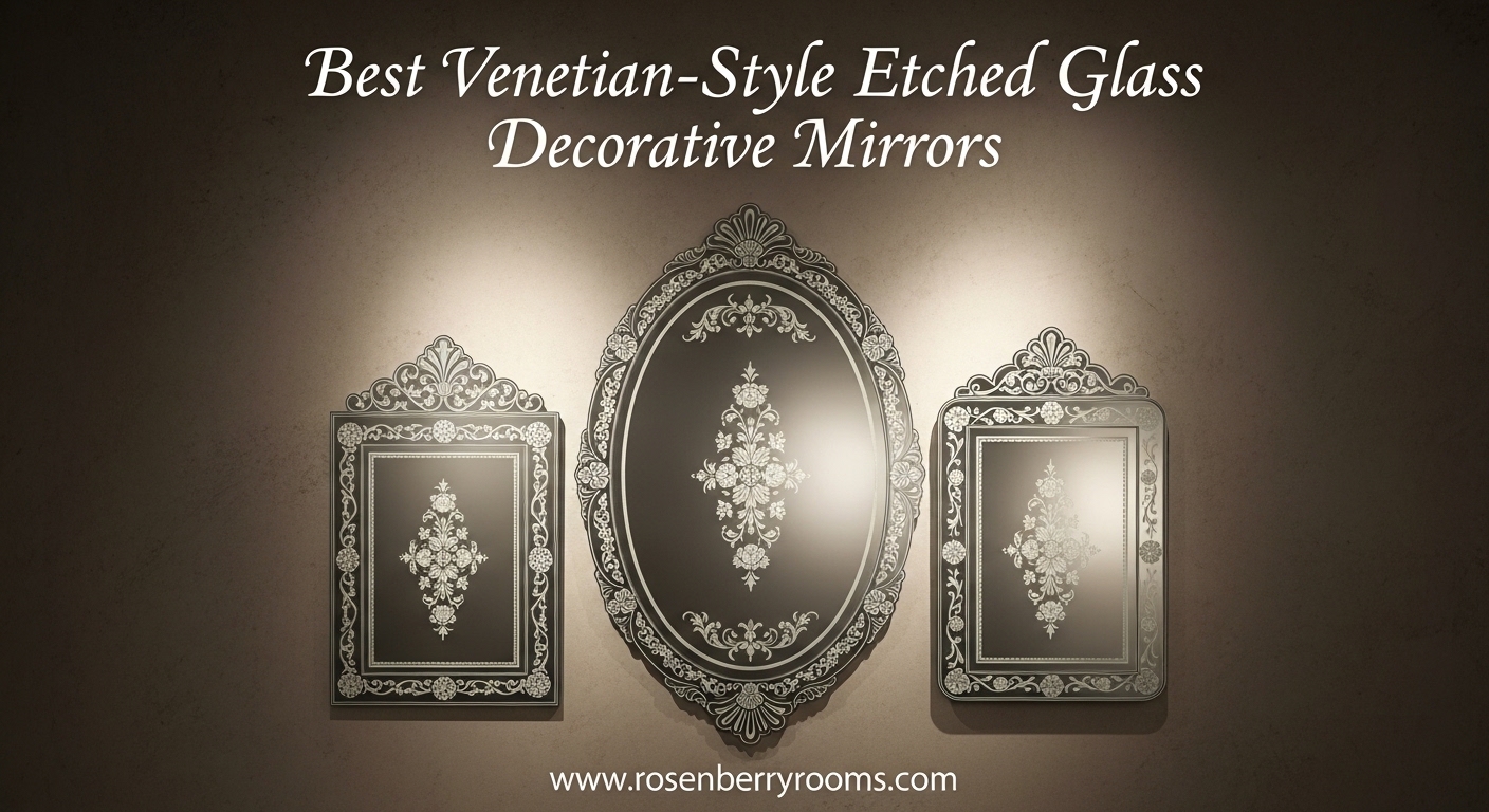 Best Venetian-Style Etched Glass Decorative Mirrors