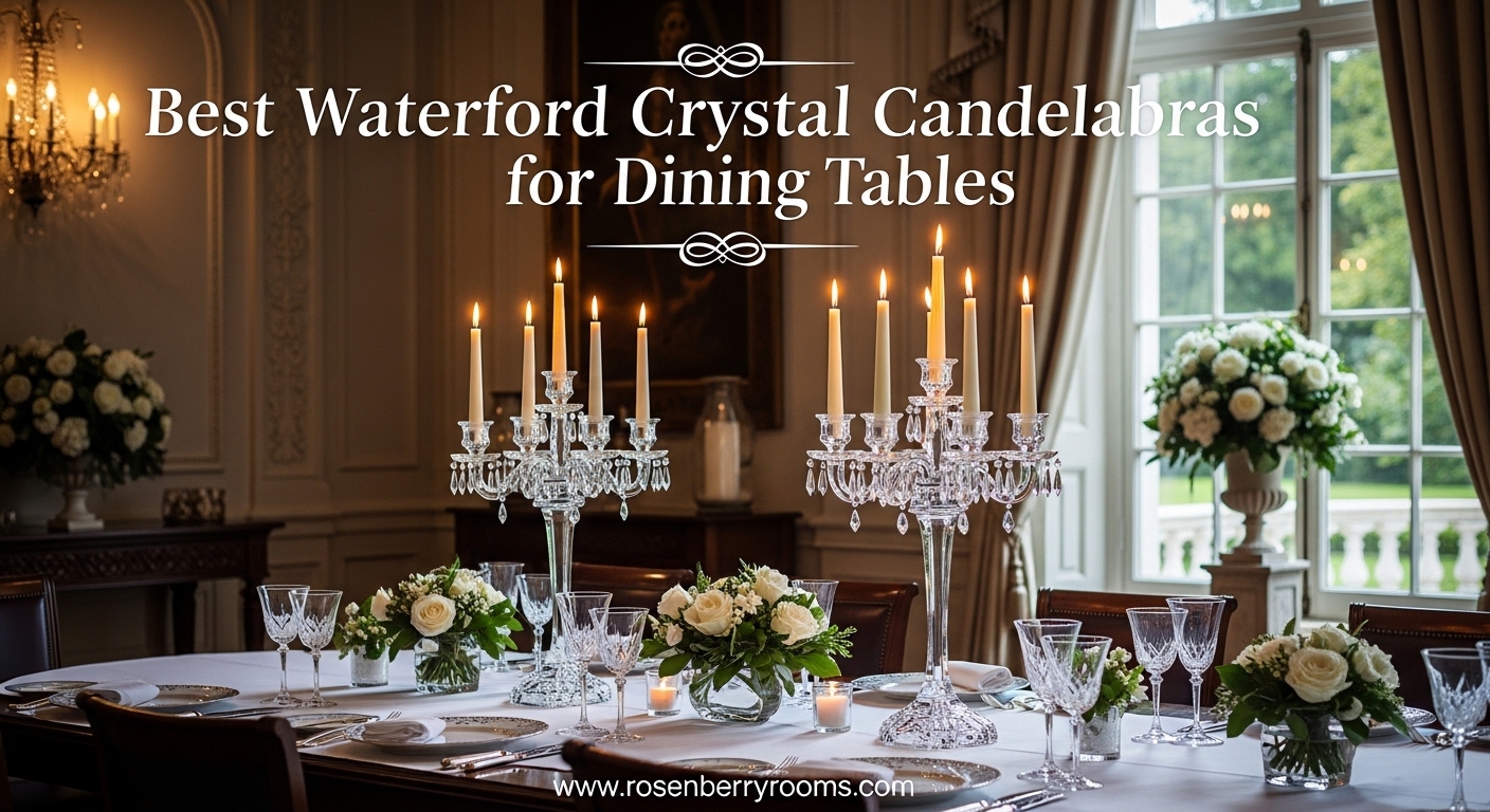 Best Waterford Crystal Candelabras for Dining Tables
