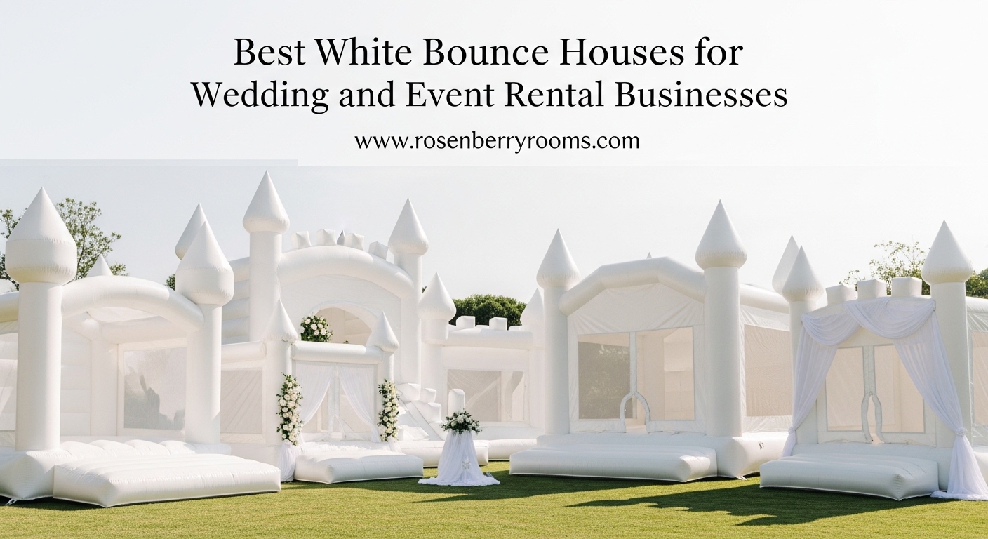 Best White Bounce Houses for Wedding and Event Rental Businesses