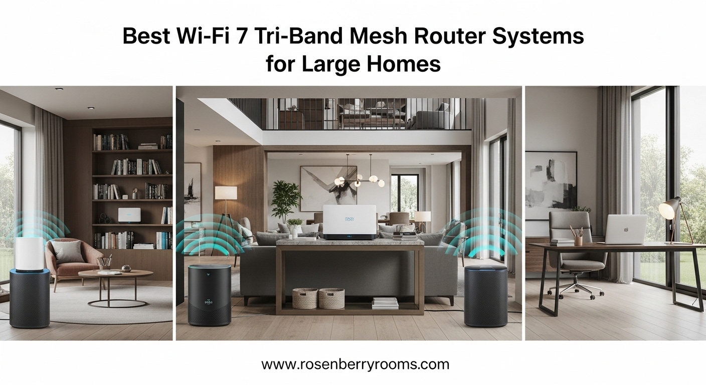 Best Wi-Fi 7 Tri-Band Mesh Router Systems for Large Homes