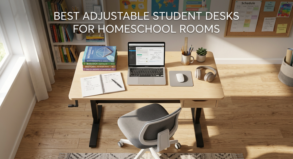 Current image: Best Adjustable Student Desks for Homeschool Rooms