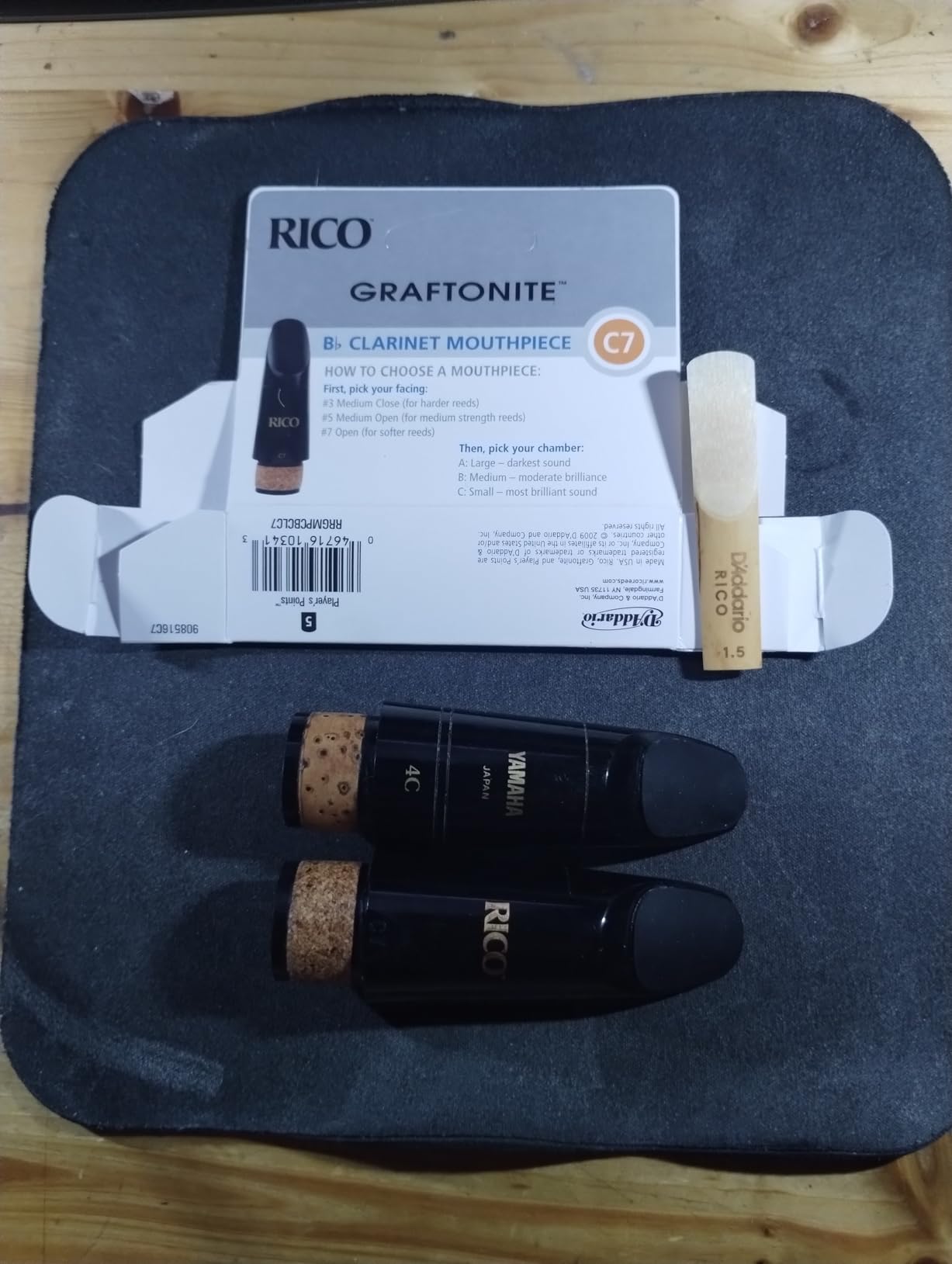 D'Addario Woodwinds D'Addario Rico Graftonite Bb Clarinet Mouthpiece, B5 customer photo 2