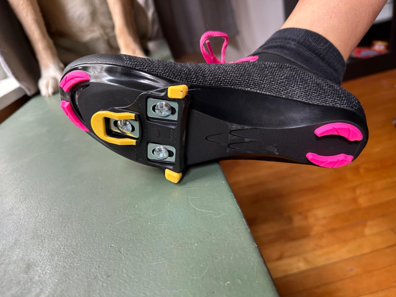 Shimano SM-SH11 SPD-SL Cleat Set - Yellow (6 Degree Float) customer photo 1