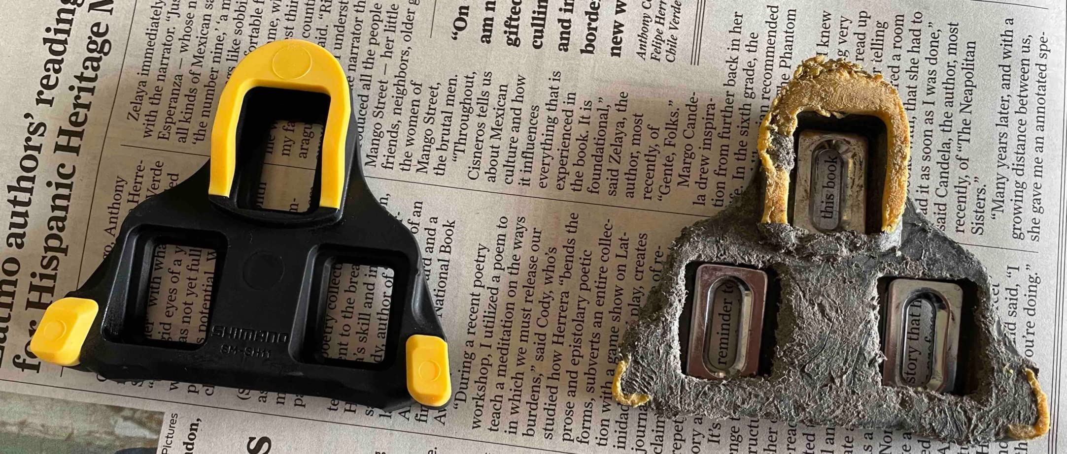 Shimano SM-SH11 SPD-SL Cleat Set - Yellow (6 Degree Float) customer photo 2