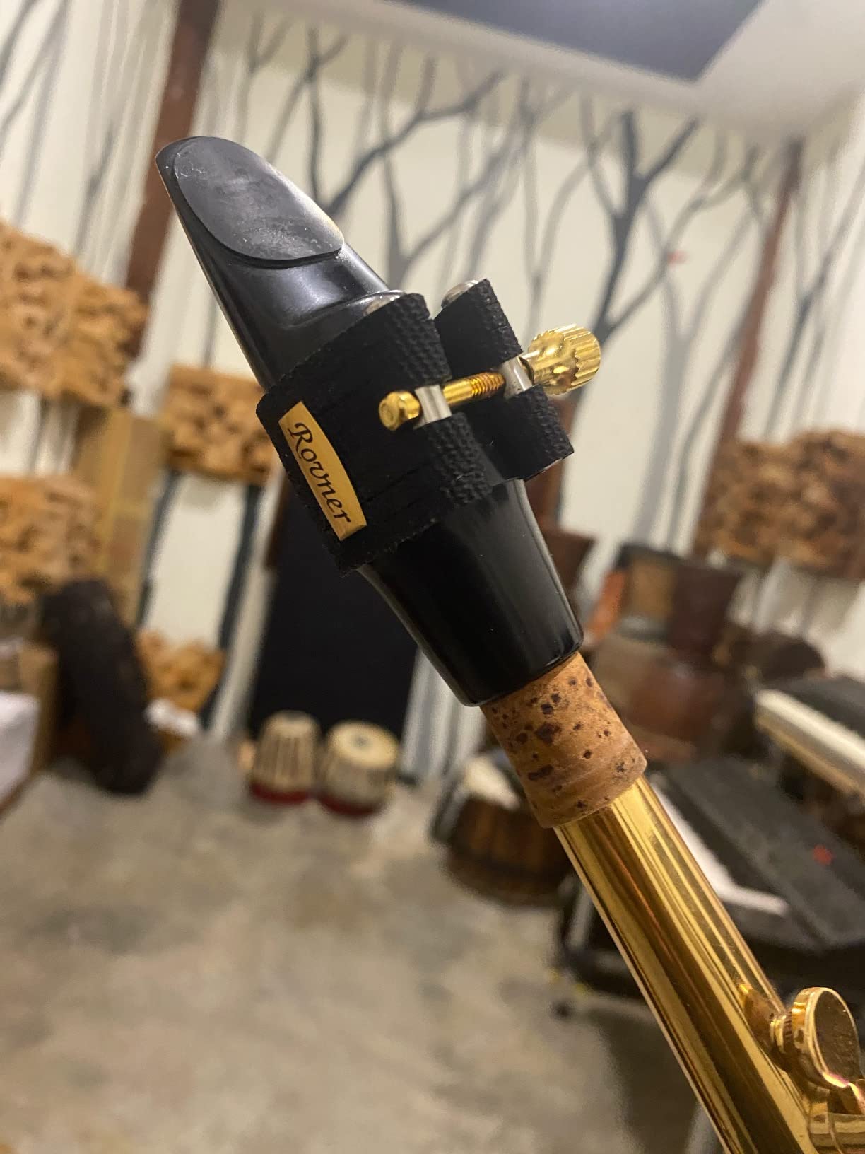 Rovner Ligature & Plastic Cap for Alto Standard Saxophone - MKIII Ligature for Hard Rubber Mouthpiece (C-1RL) customer photo 1