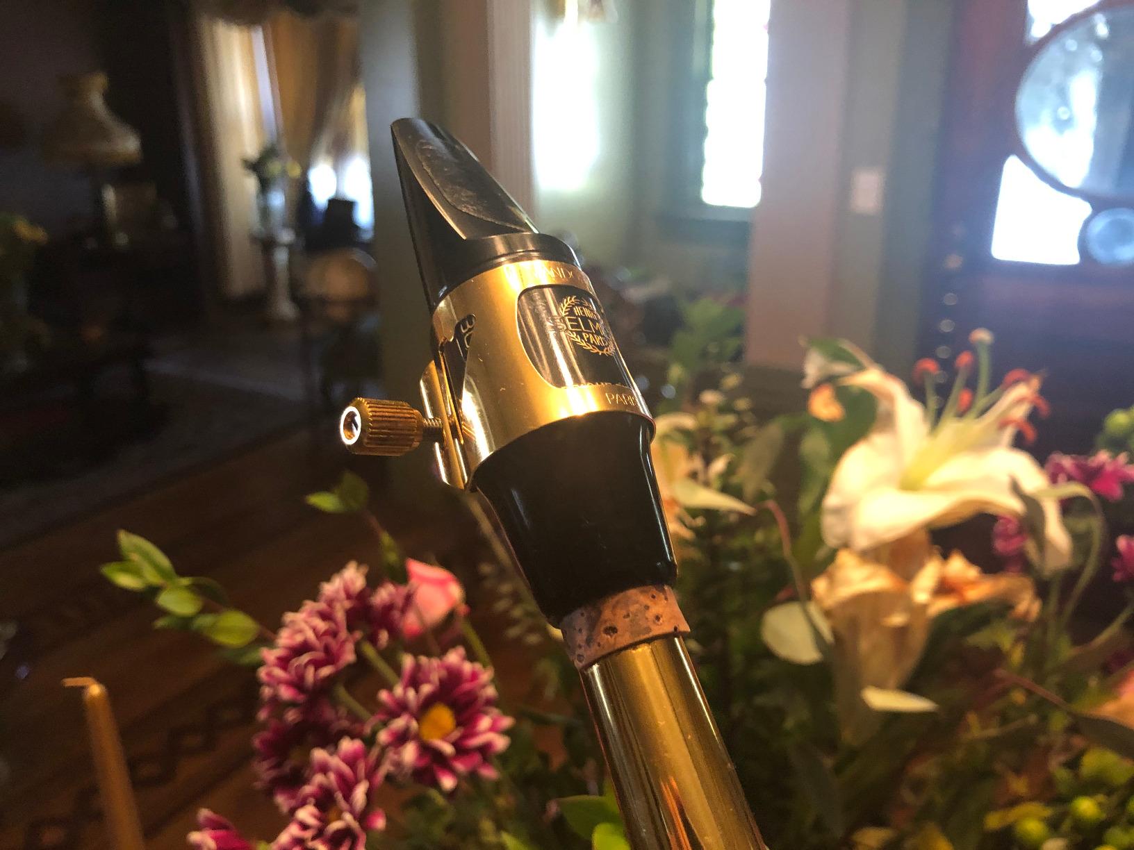 Vandoren LC07P Optimum Ligature and Plastic Cap for Alto Saxophone Gilded with 3 Interchangeable Pressure Plates, Black customer photo 2