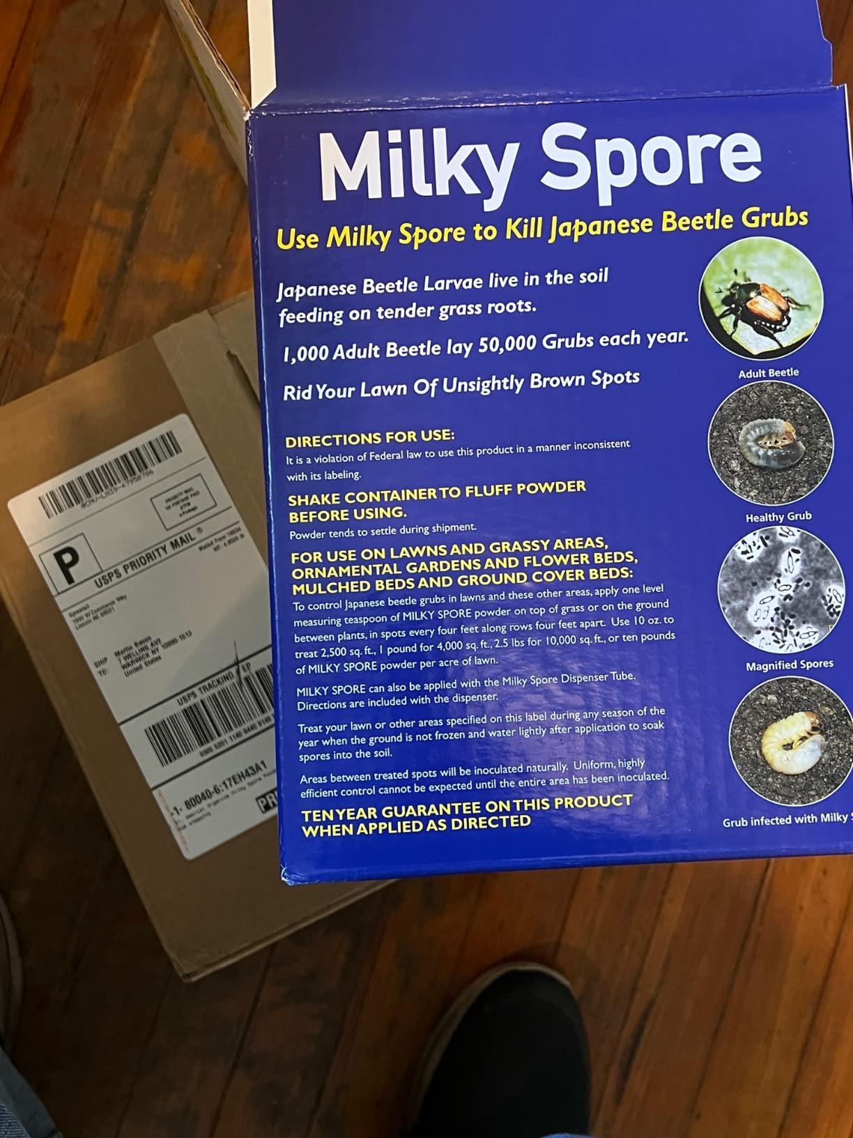 St. Gabriel Organics Milky Spore Powder, 40oz - Japanese Beetle Grub Killer for Lawns customer photo 1
