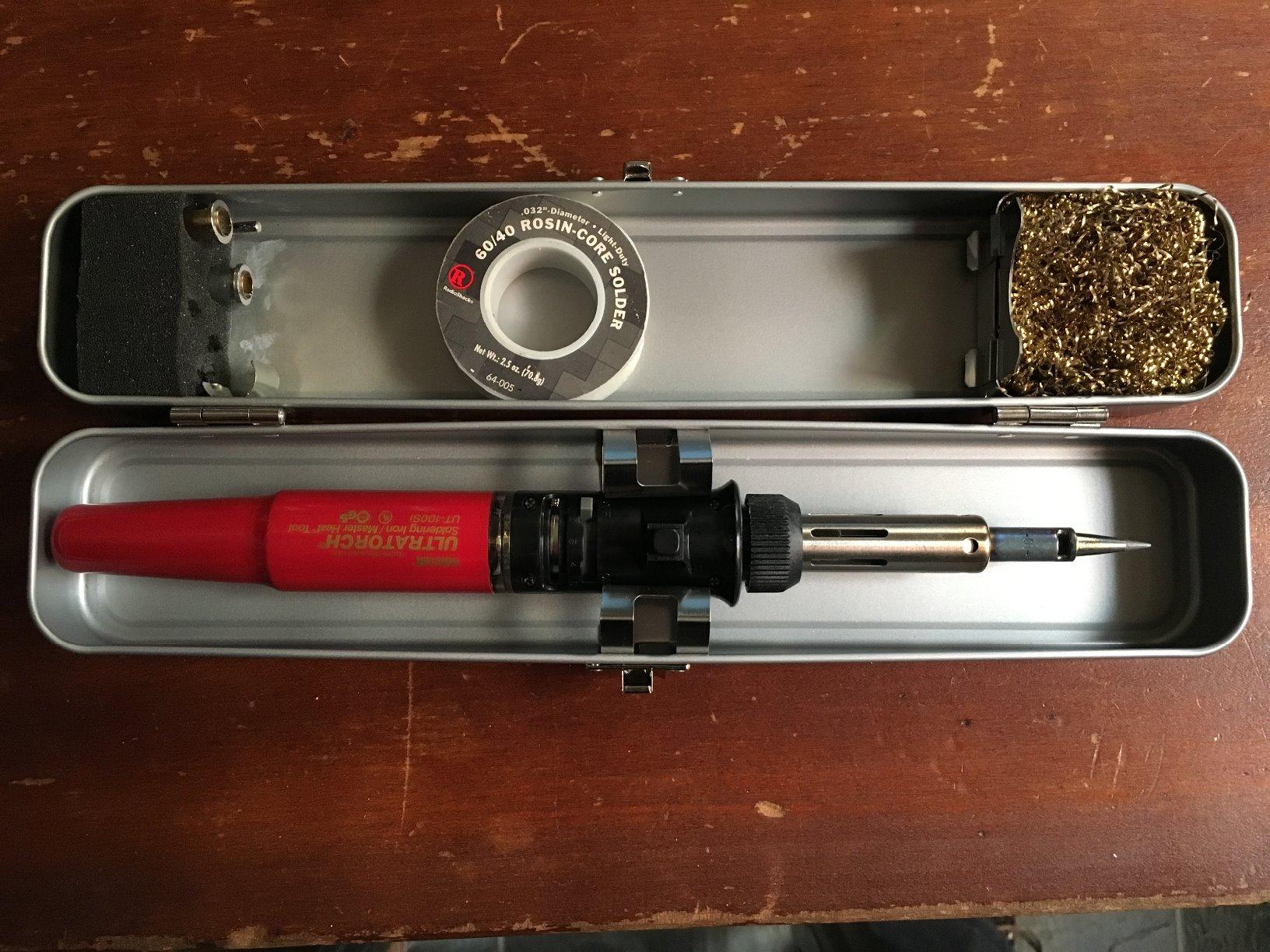 Master Appliance Ultratorch UT-100SiK Butane Powered Cordless Soldering Iron, Flameless Heat Tool for Wire Connectors and Pinpoint Butane Torch, 3 in 1 Tool with Metal Case - USA Company customer photo 2