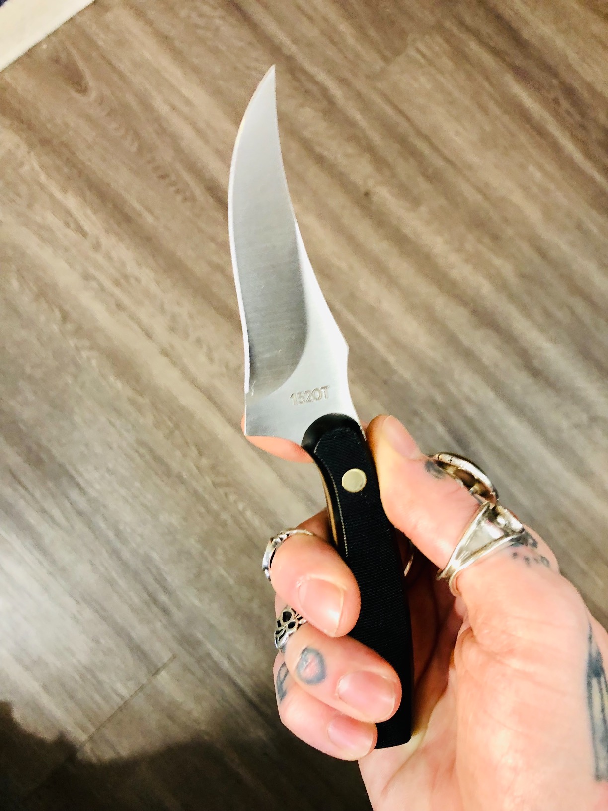 Old Timer 152OT Sharpfinger 7.1in S.S. Full Tang Fixed Blade Knife with 3.3in Clip Point Skinner Blade for Hunting, Camping, Skinning customer photo 2