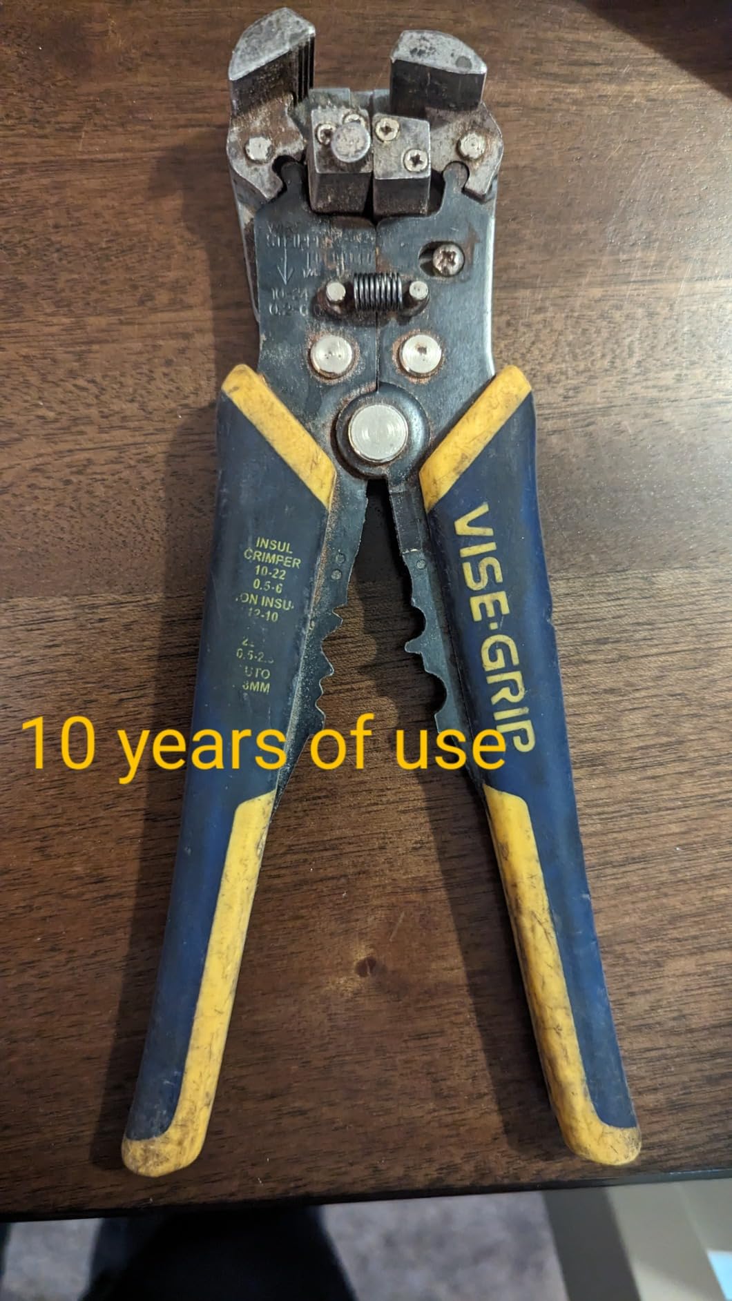 IRWIN Vise-Grip Wire Stripper, 2 Inch Jaw, Cuts 10-24 AWG, ProTouch for Comfort, Blue (2078300) customer photo 1