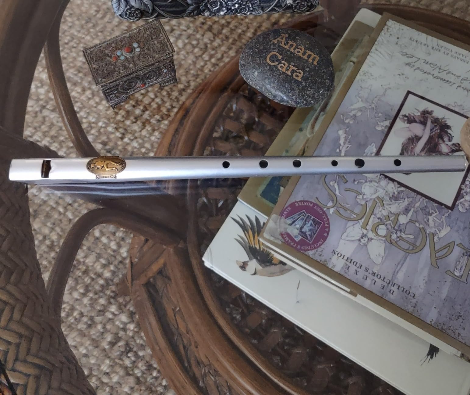 Clarke Original C Tinwhistle - Black with Gold Diamond Decor - a traditional Irish Celtic Penny Whistle customer photo 2