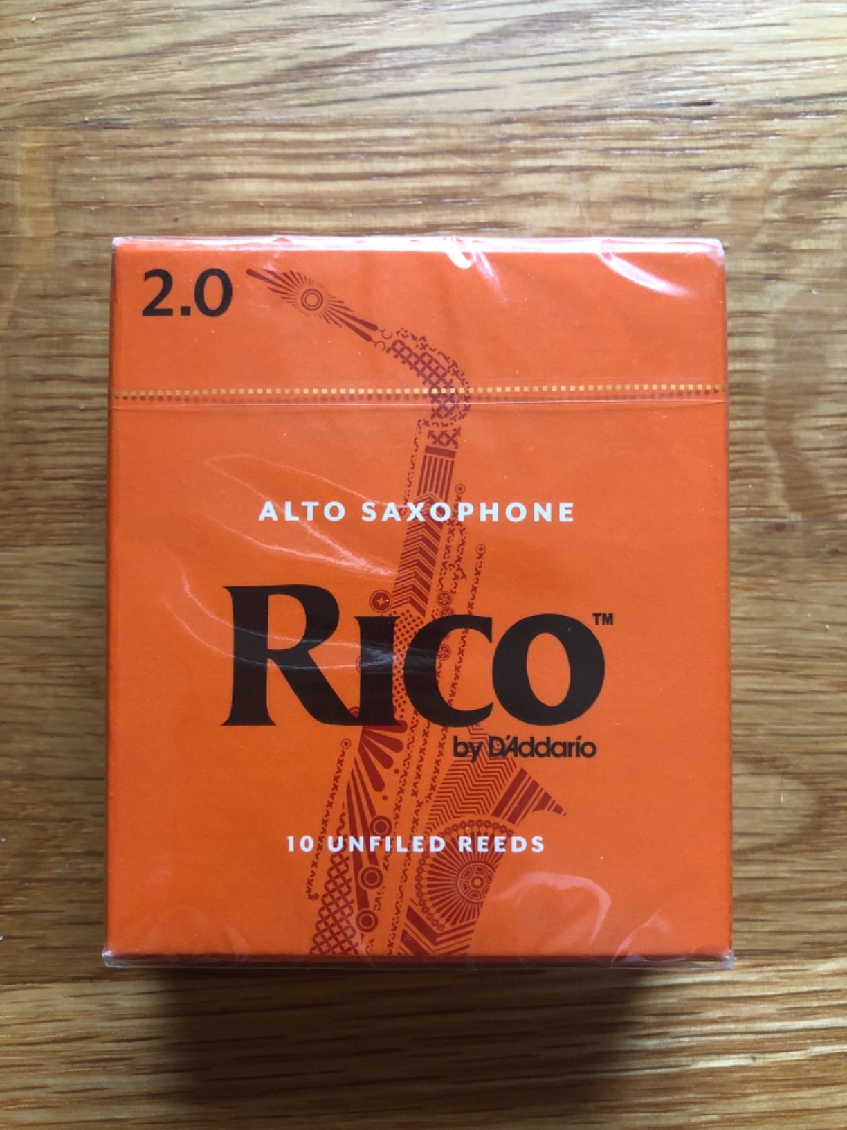 Rico Organic Alto Saxophone Reeds, Strength 2.0, Pack of 10 customer photo 2