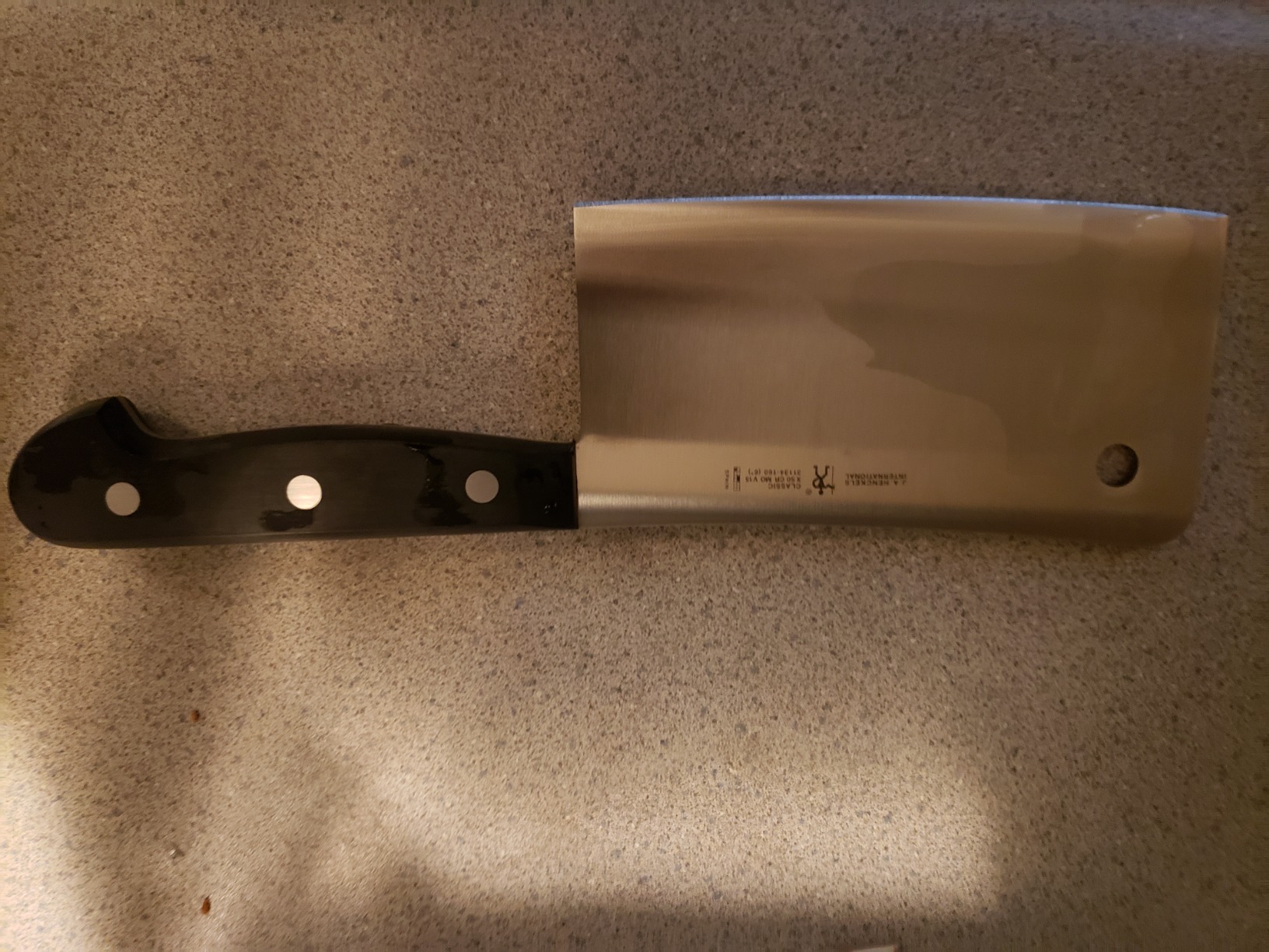 HENCKELS Forged Premio 6-inch Meat Cleaver, Black/Stainless Steel customer photo 2