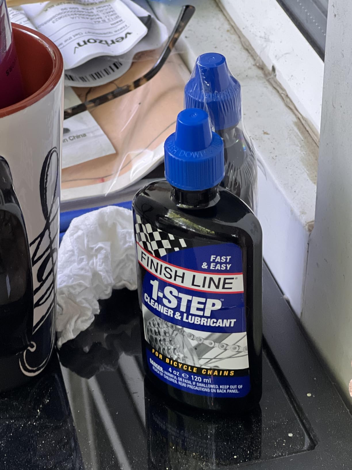 Finish Line 1-Step Bike Chain Cleaner and Lubricant - Cleans, Lubricates & Protects in One Application, 4 oz customer photo 1