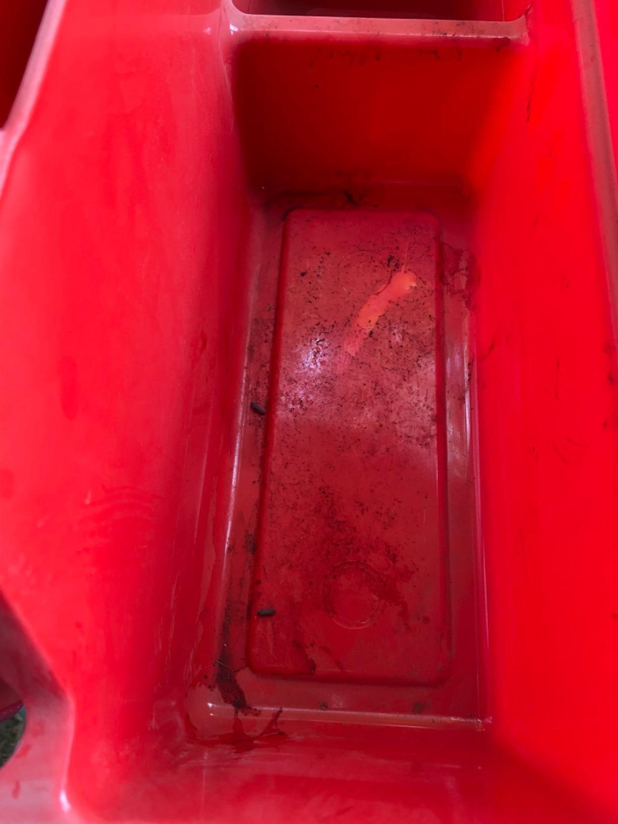 Little Giant Stable Storage Box and Stool DuraTote Stool and Tote Box with Carrying Handle (Red) customer photo 1