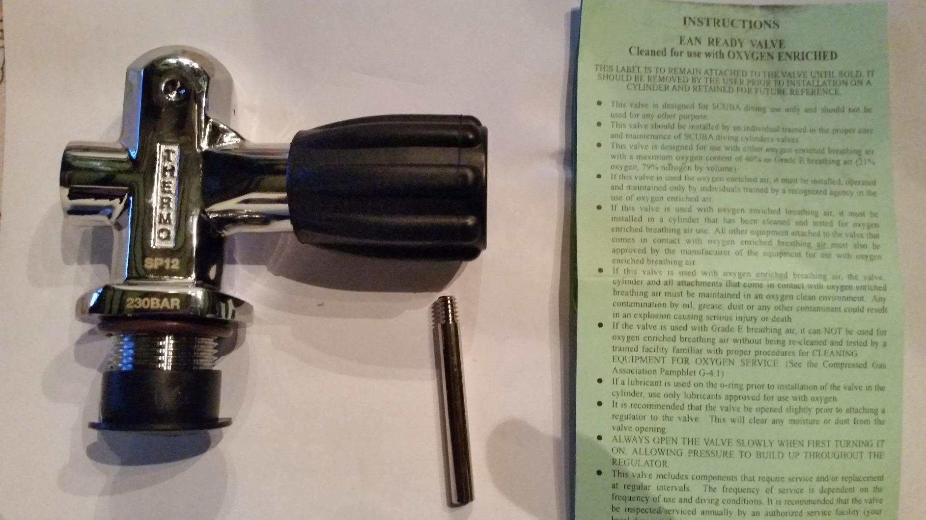 XS Scuba Thermo Pro K 3442 PSI Scuba Tank Valve customer photo 1