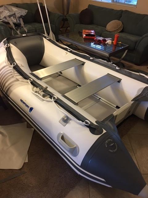 Newport Vessels 12ft 6in Catalina Inflatable Dinghy Boat Transom Sport Tender - 6 Person - 20 Horsepower USCG Rated customer photo 2