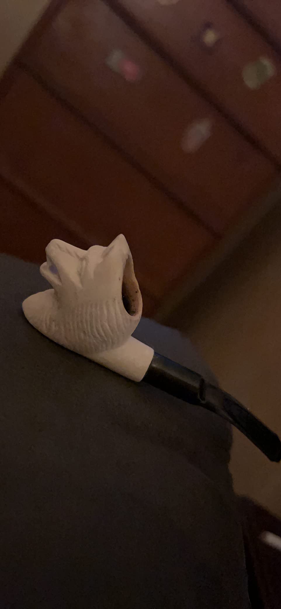 Meerschaum Pipes - Mini Hand Finished Wolf customer photo 1