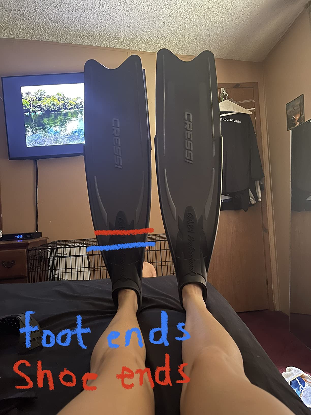 Cressi Gara Professional LD Long Blade Freediving Spearfishing Fins, Made in Italy customer photo 2