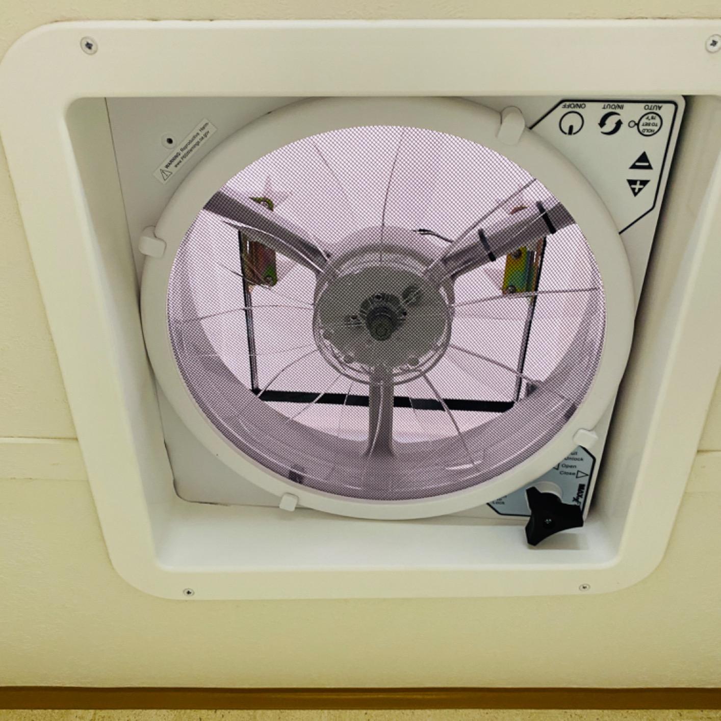 MAXXAIR Maxxfan Plus High Powered 10-Speed RV Intake and Exhaust Fan - Manual or Remote Control Electric Opening, Easy Ceiling Controls, Rain Sensor with Automatic Lid Closure, White (00-04000K) customer photo 2