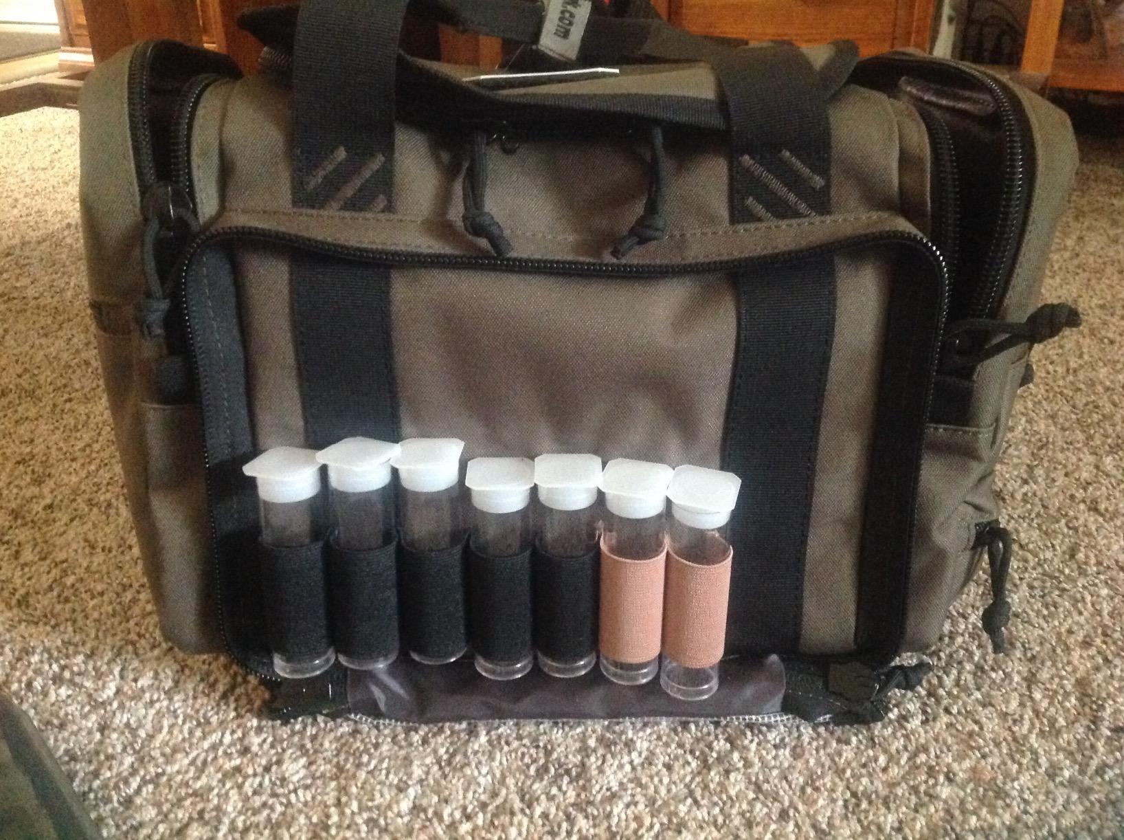G.P.S. Sporting Clays Range Bag, Secure Ammo & Shooting Accessories Storage, Durable Waterproof Tactical Gear, Olive customer photo 2
