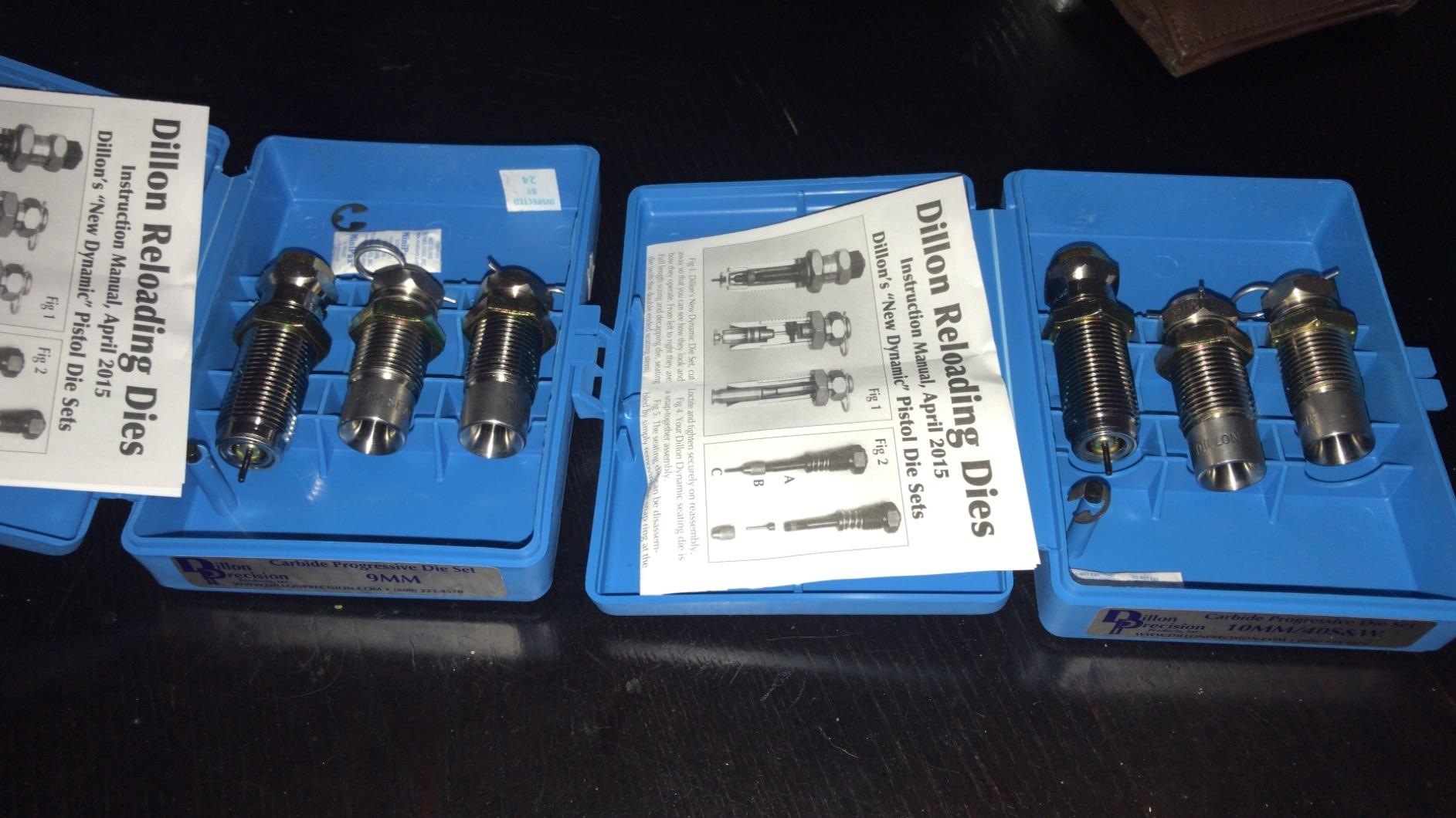 Dillon Precision Carbide Pistol Dies 3 Die Set for Reloading - Size/Decapping Die, Seat Die, Crimp Die customer photo 2