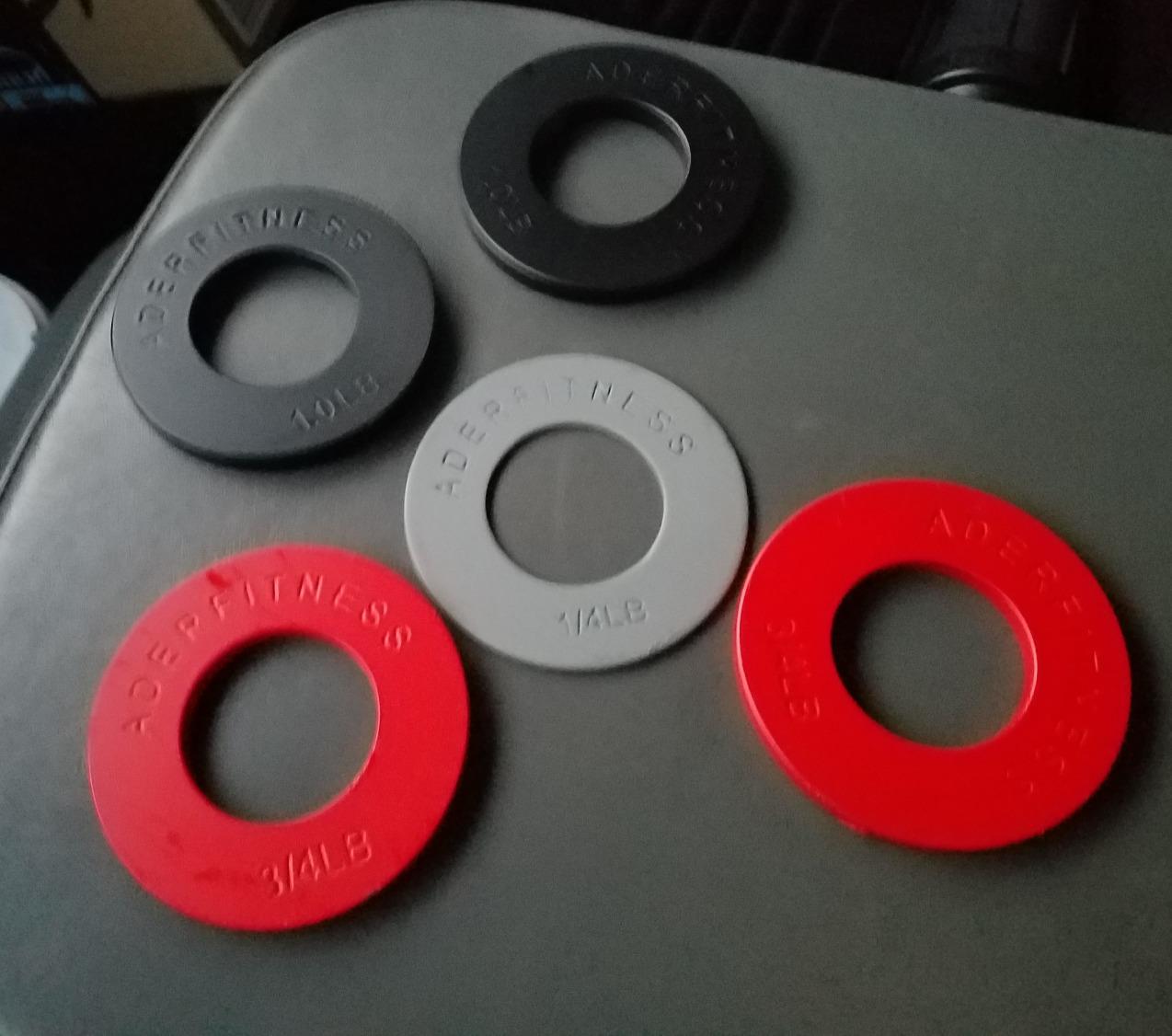 Ader Olympic Fractional Plates Set - (1/4; 1/2; 3/4; 1.0 Lb) 4 Pairs, Great Gift Set customer photo 2