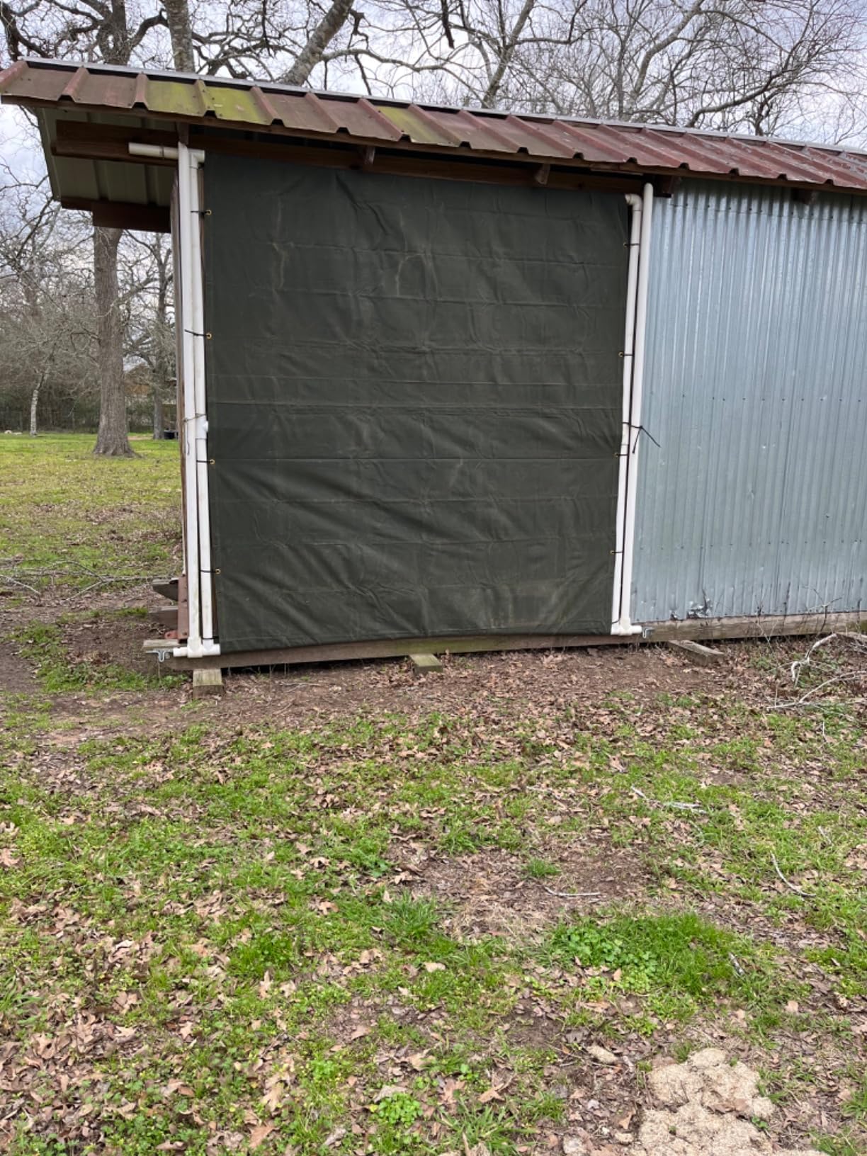CCS Waterproof Canvas Tarp Cover (21oz) - Heavy Duty Duck Cloth, Waxed Canvas Tarpaulin with Rustproof Brass Grommets for Camping, Construction, Equipment & Outdoor Use (Olive Drab, 6x8 Ft) customer photo 1