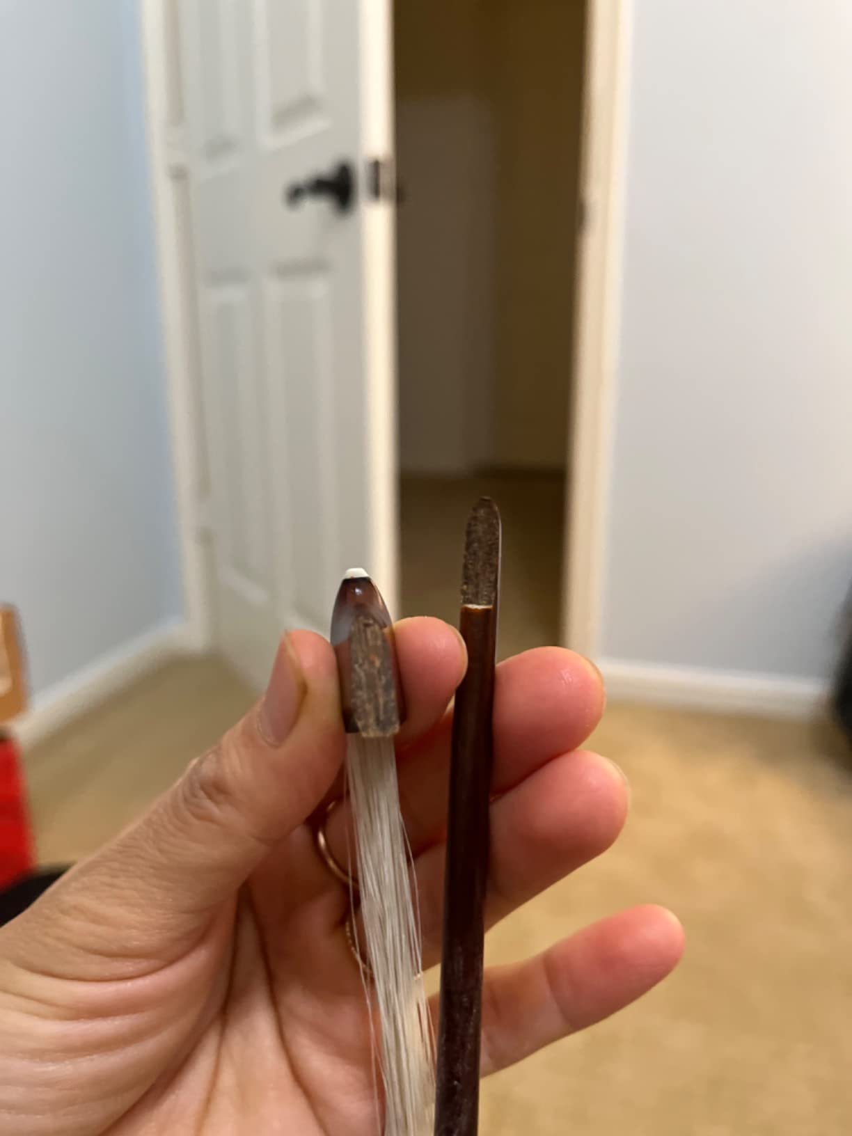Pernambuco Violin Bow 4/4 Size 810V Concert Level Straight Stick Great Balanced Ebony Frog 4/4 Full Sweet Sound Natural Horse Hair Fast Response customer photo 1