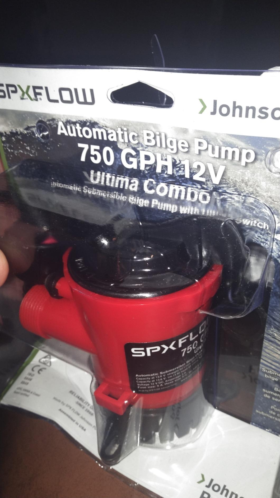 Johnson Pump 05903-00 Cartridge Combo Automatic Submersible Bilge Pump - 12V, 1000 GPH customer photo 2