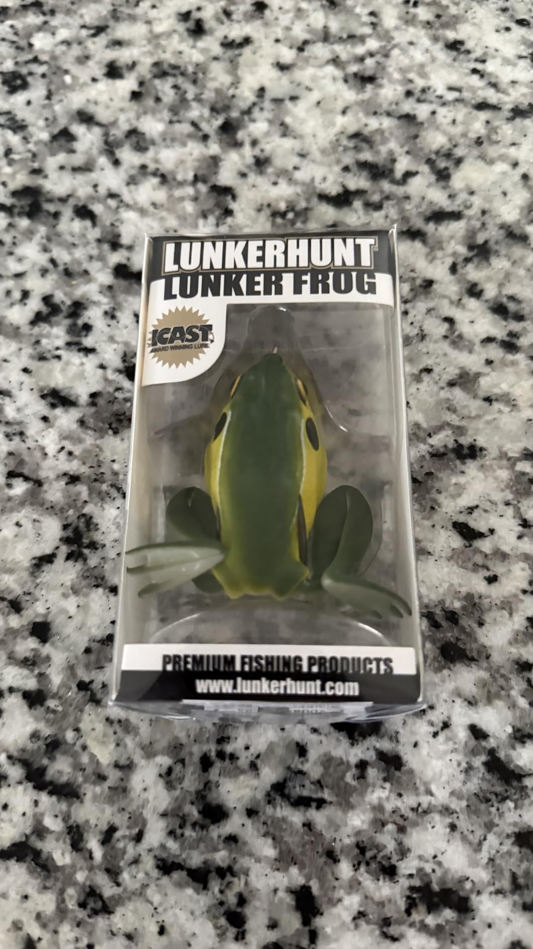 Lunkerhunt Lunker Frog Fishing Lure | Award Winning Realistic Topwater Frog Lure for Fishing Bass, Trout and Pike | Freshwater Fish Bait with Hollow Body, Weedless Hooks for Freshwater Saltwater customer photo 1