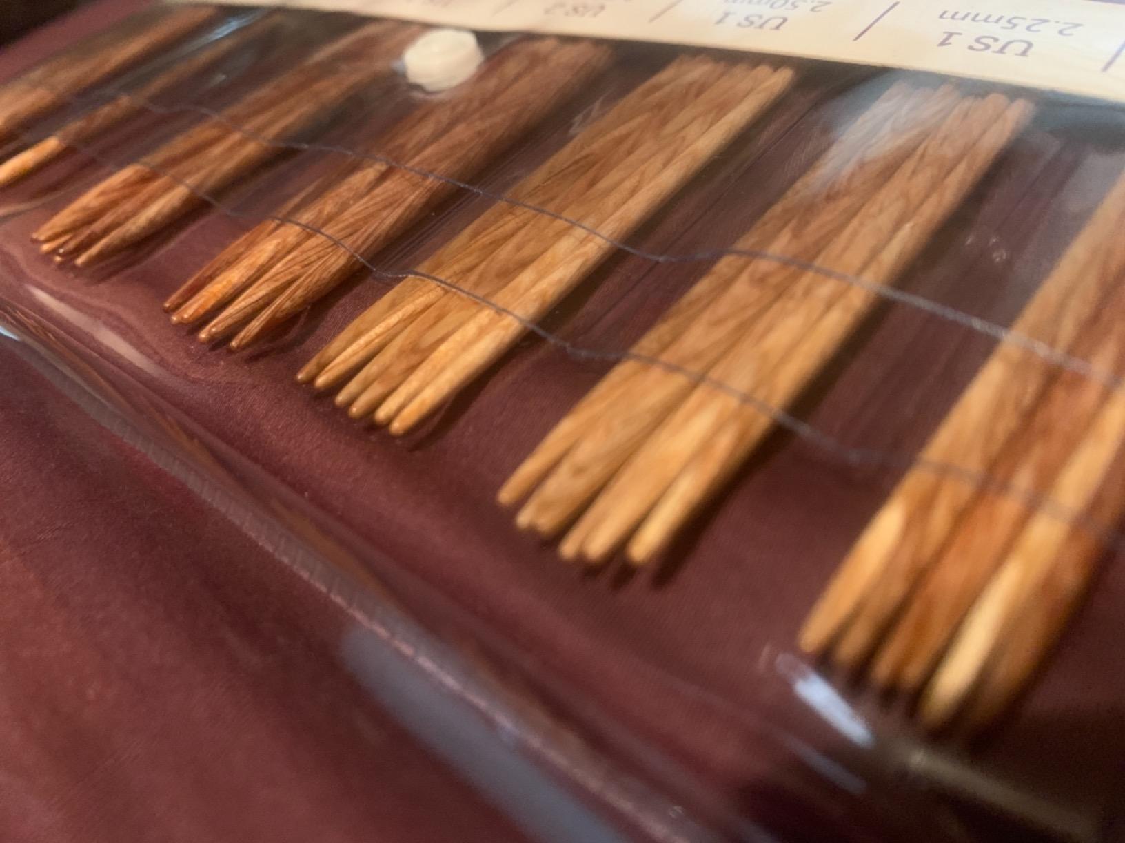 Knit Picks Double Pointed Wood Knitting Needle Set (Sunstruck 4