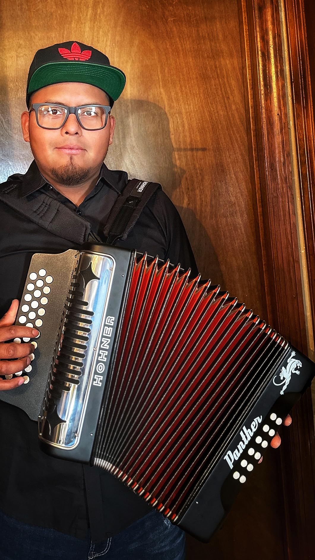 Hohner 3100FB Panther Diatonic Button Accordion in F key with Gig Bag customer photo 1