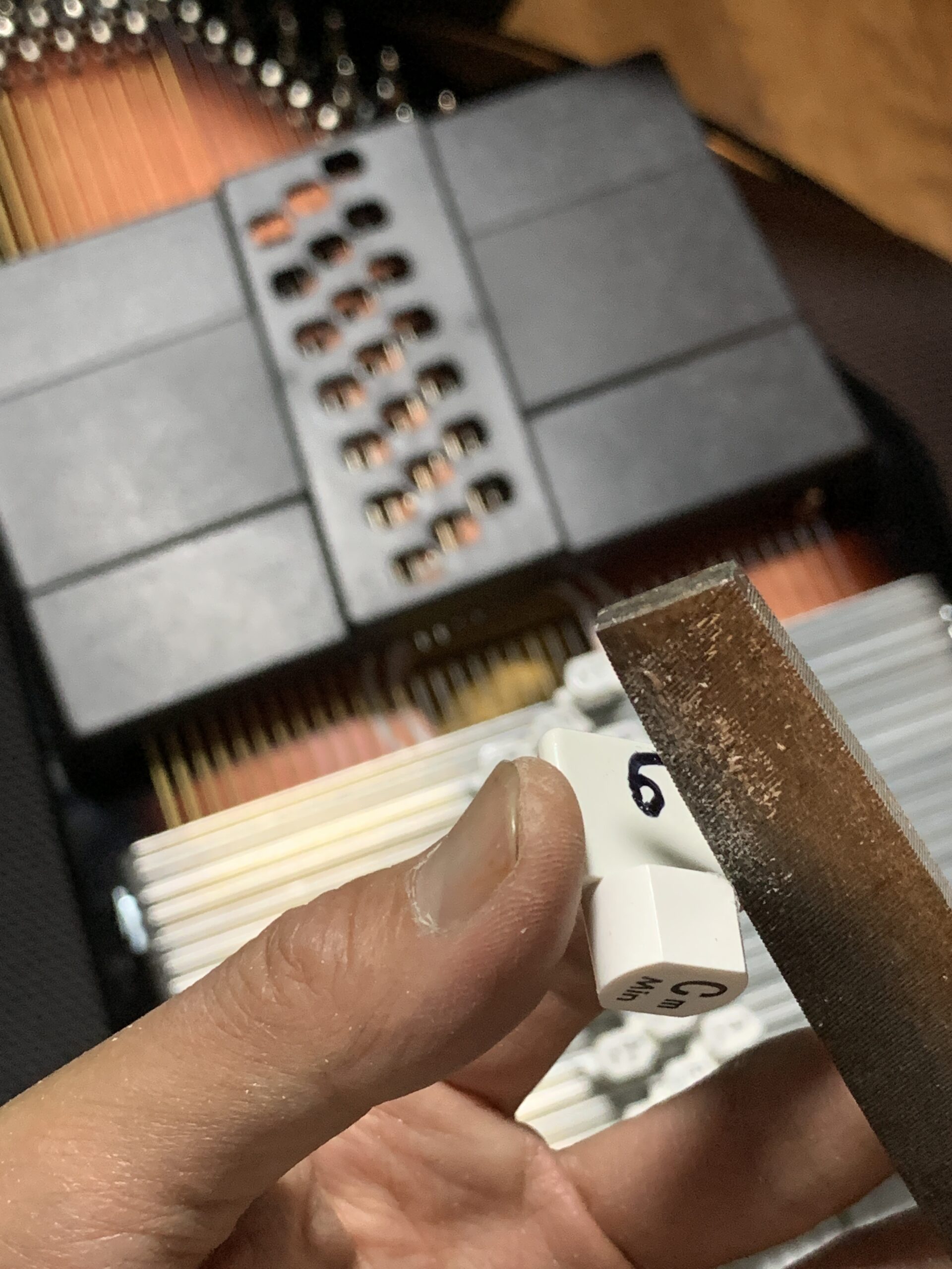 OS21CE 21 Chord Acoustic Electric Auto Harp. Tobacco Sunburst customer photo 2