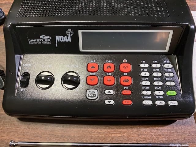 Whistler WS1025 Analog Desktop Scanner - Programmable Police/Fire/Weather Radio with 200 Channels and Backlit LCD Display - Easy-to-Use Base Unit - Black customer photo 1