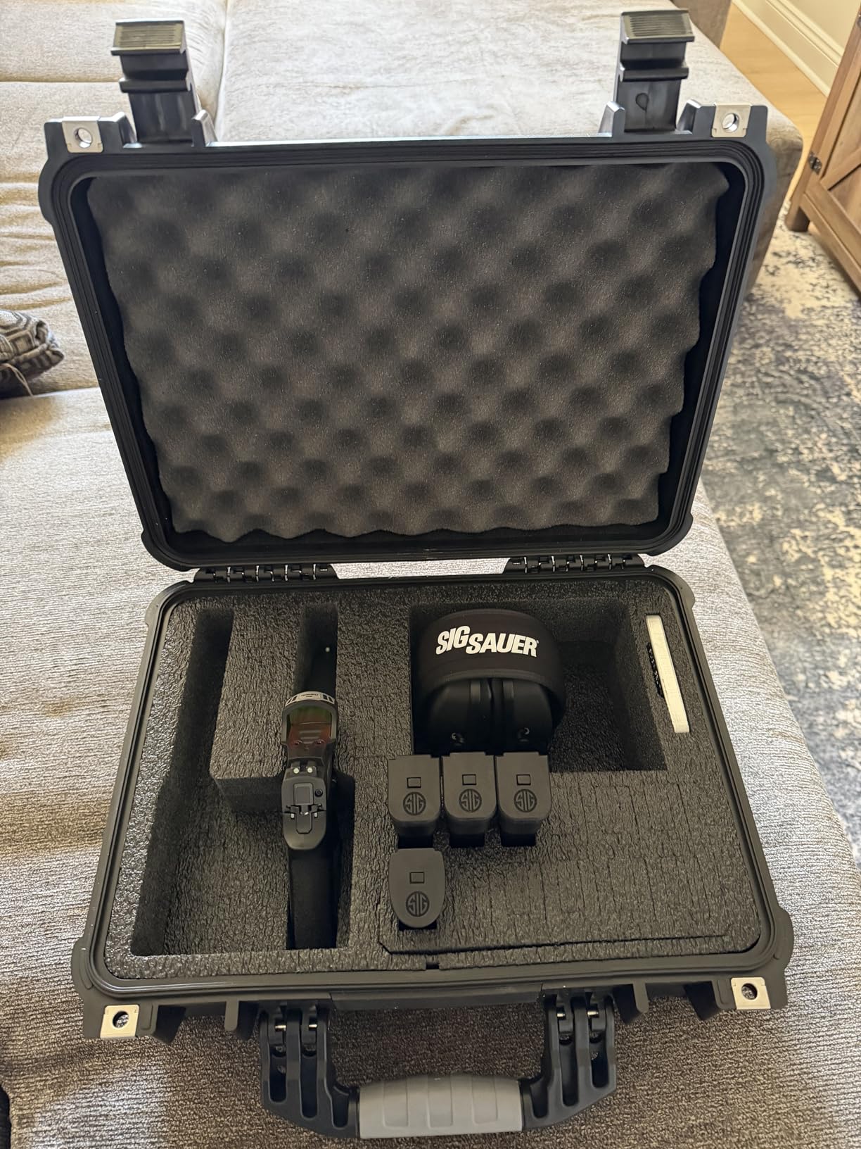 Case Club 2 Pistol & 18 Magazine Case with Accessory Pocket. Pre-Cut, Heavy Duty, Waterproof with Silica Gel for Gun Rust Prevention (Upgraded Gen-2) customer photo 1