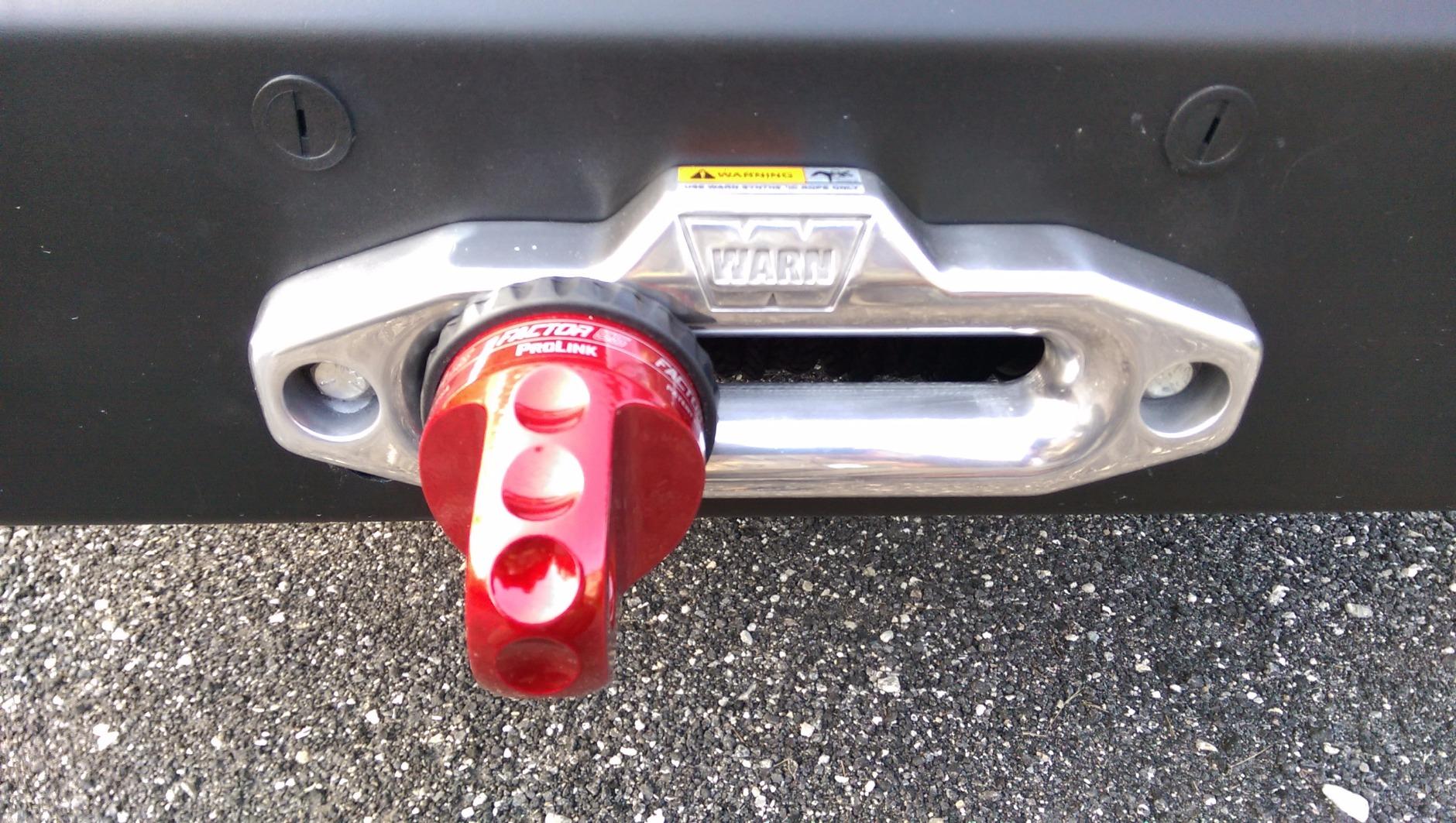 Factor 55 00015-01 Prolink Original Shackle Mount Replaces Winch Hook with a Stronger Shackle D-Ring Mount Max Load Rating 16,000 lb - Red customer photo 2