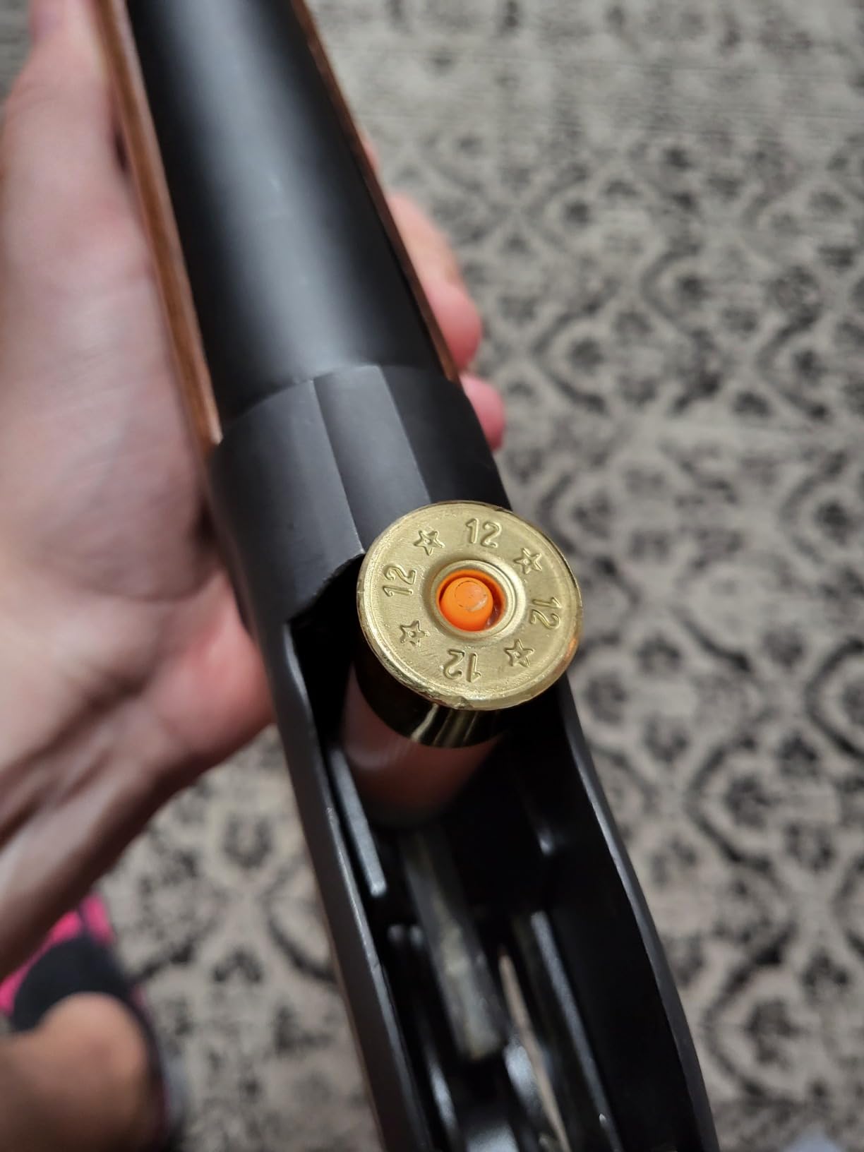 St Action Pro 12GA Gauge Shotgun Safety Trainer Cartridge Dummy Shell Rounds with Brass Case, Orange, 10 Pack customer photo 2
