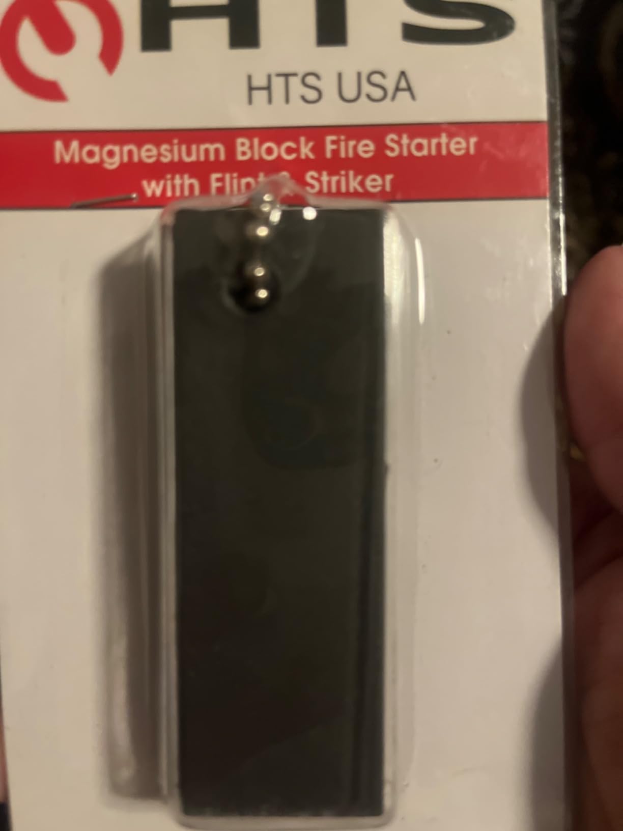 HTS 222B0 Magnesium Block Fire Starter with Flint & Striker customer photo 1