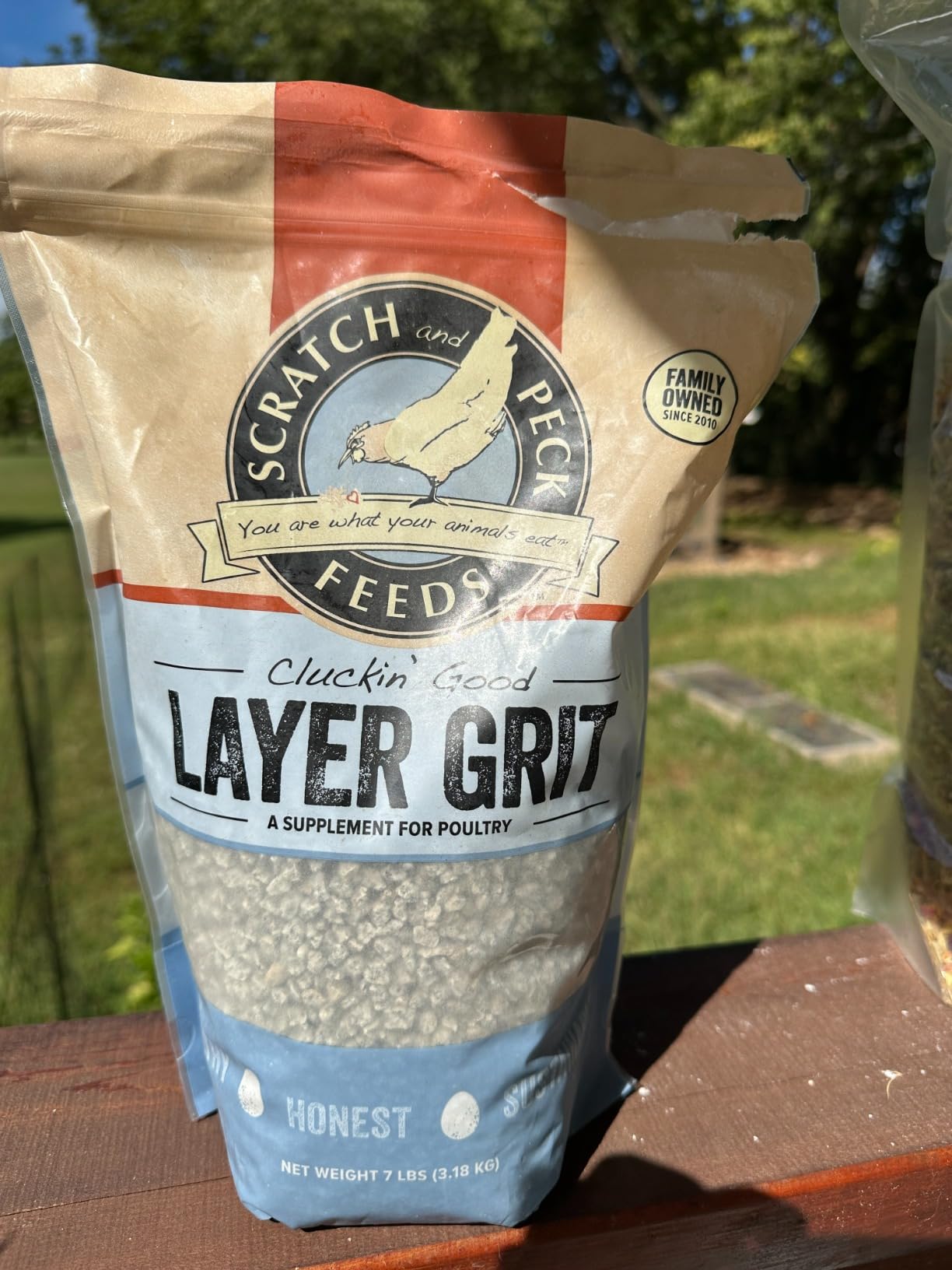 Scratch and Peck Layer Grit Supplement for Chickens and Ducks - 7 lbs Bag - Essential Supplement for Gizzard and Digestive Health - Sustainably Sourced customer photo 1